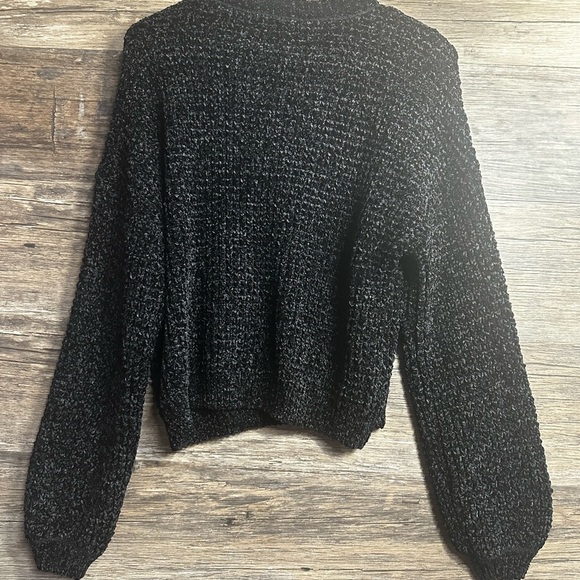 Sanctuary Black Crew Neck Super Soft Sweater Womens XS - Picture 2 of 8